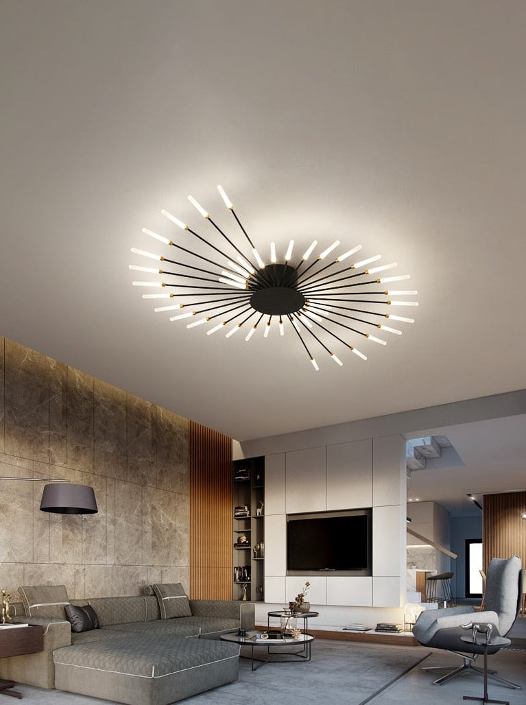 42 Lights Modern Sputnik Ceiling Chandelier