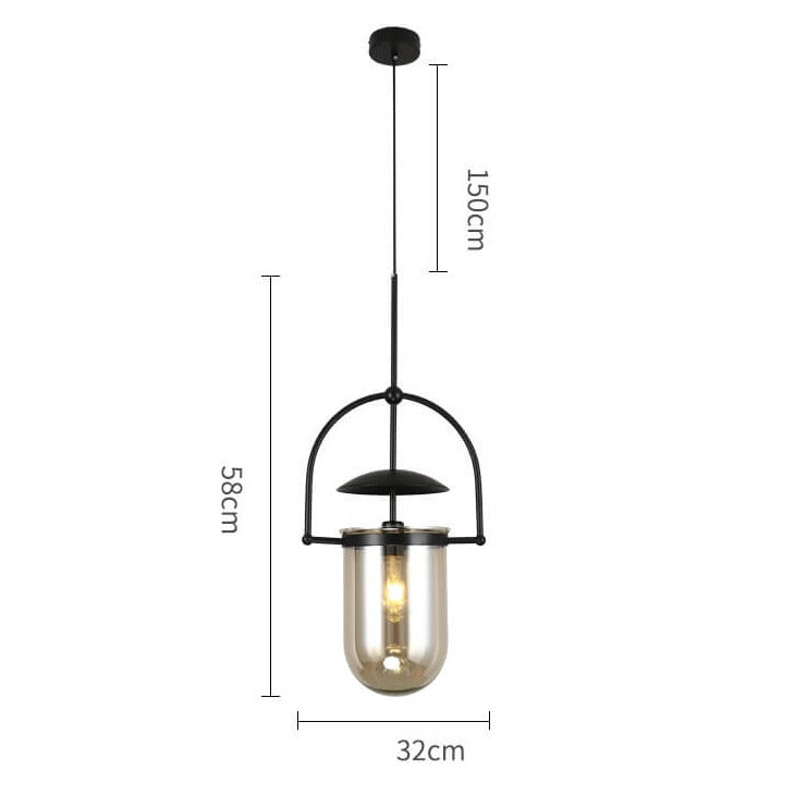 Loft Japanese Style Round Tube Chandeliers