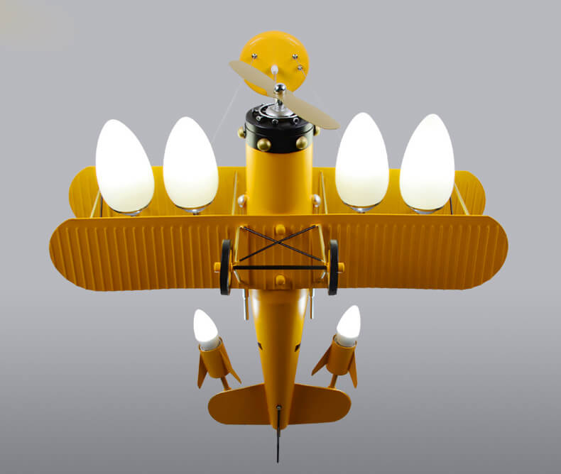 Boy Kids Bedroom Decorative Airplane Pendant Chandelier