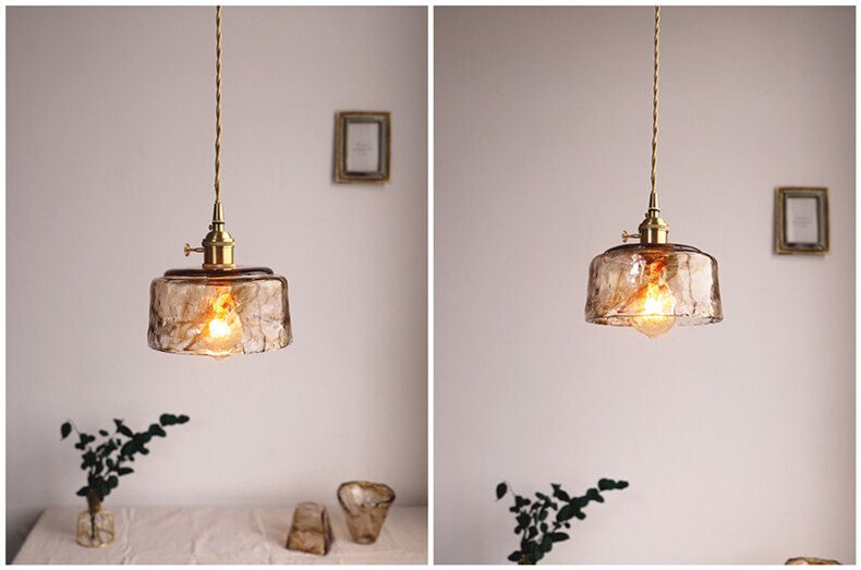 Modern Brass Glass Pendant Lights