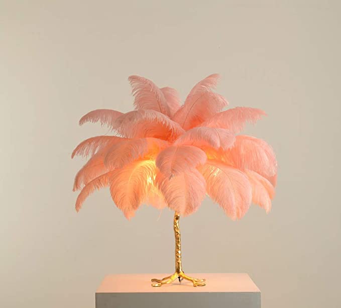 Palmito Luxury Feather Floor/Table Lamp