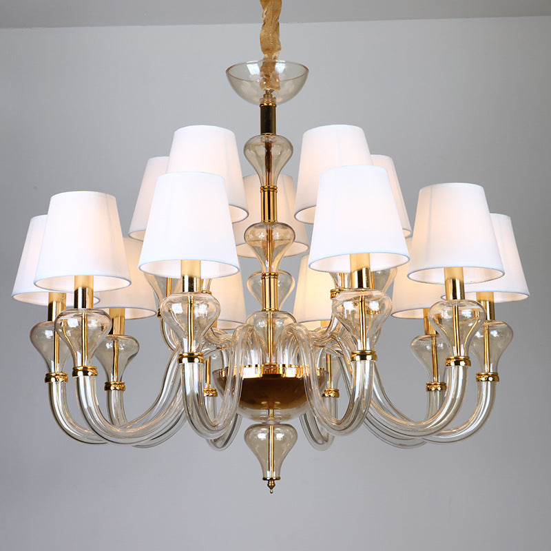 European Classical Design Simple Glass Chandelier