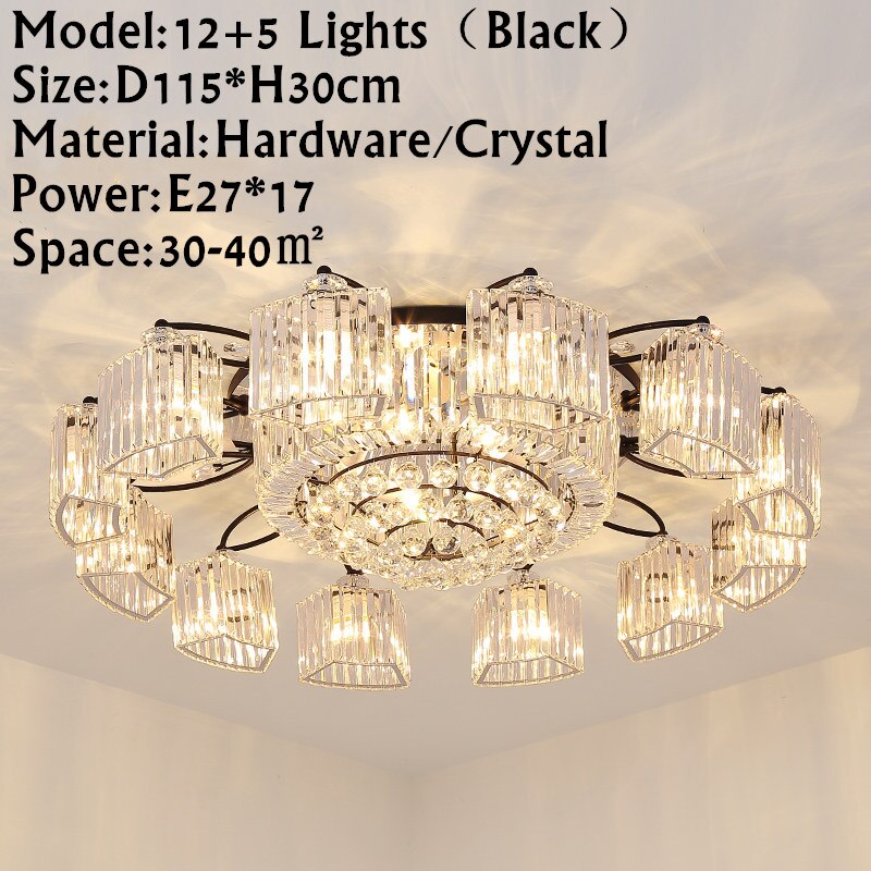 Modern Ceiling Circle Crystal Chandelier