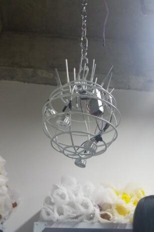 Black Blown Glass Decorative Led Chandeliers Lighting Living Room Kitchen Lamp Glass Ceiling Chandelier