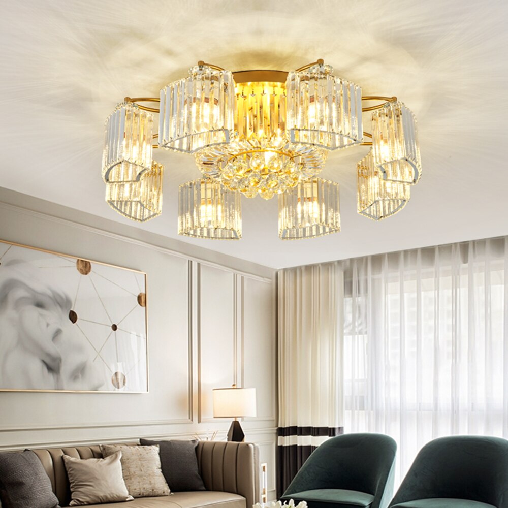 Modern Ceiling Circle Crystal Chandelier