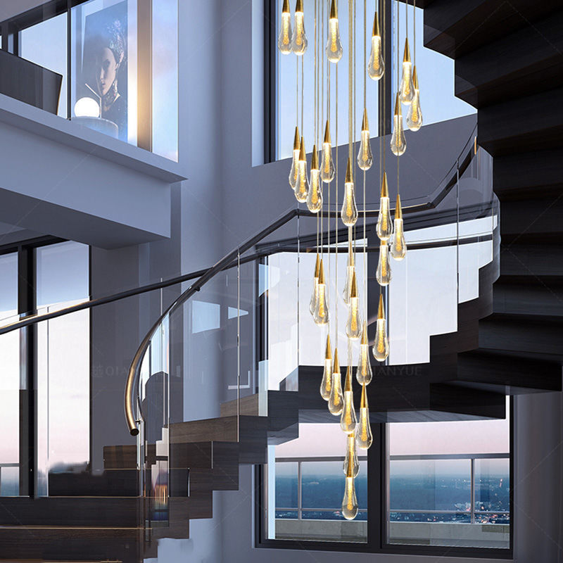 Modern Long Stair Chandelier