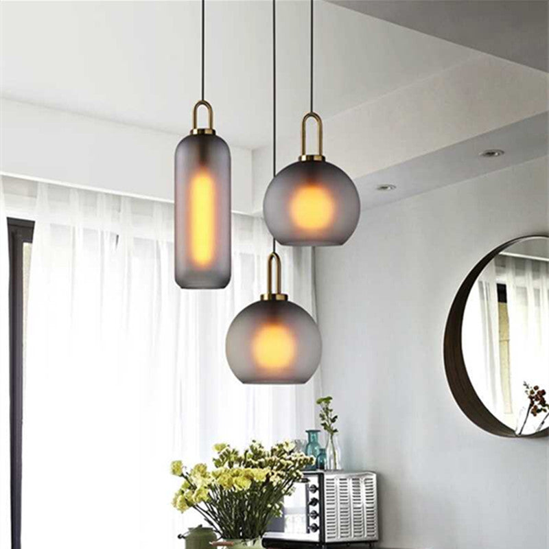 Glass Ball Modern Single Pendant Lights