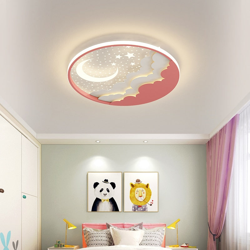 Round Modern Led Ceiling Children Chandelier