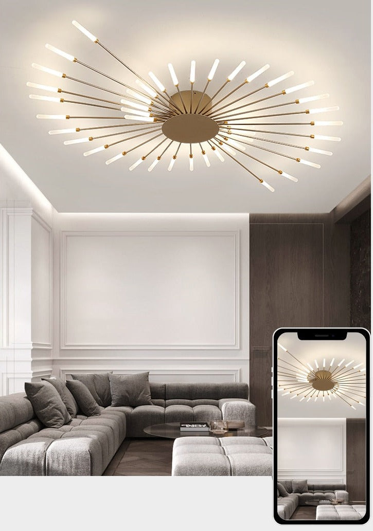 42 Lights Modern Sputnik Ceiling Chandelier