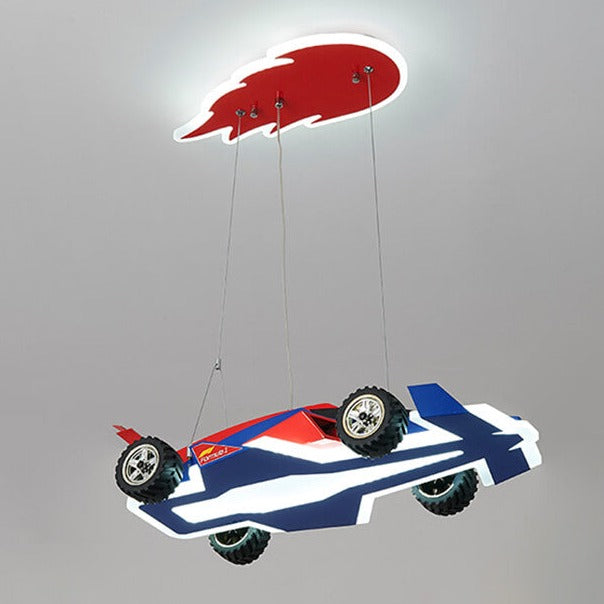 Kids Bedroom Decorative Race Car Chandelier