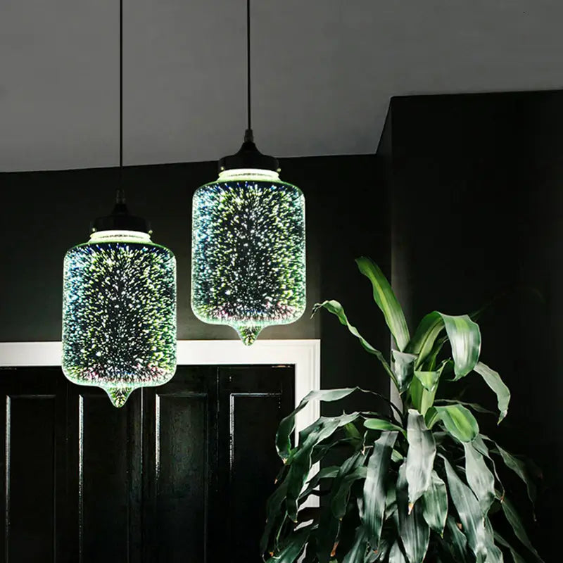 Modern 3D Colorful Pendant Lamp - A