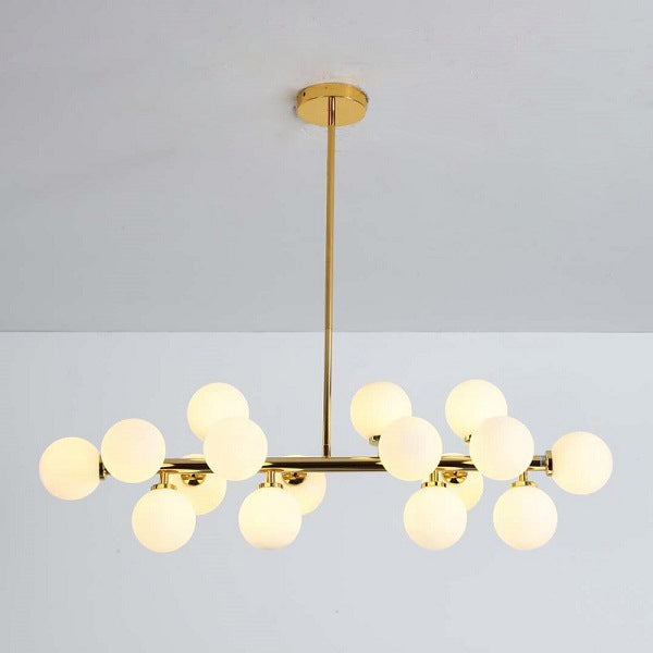 Glass Ball Shade Chandelier