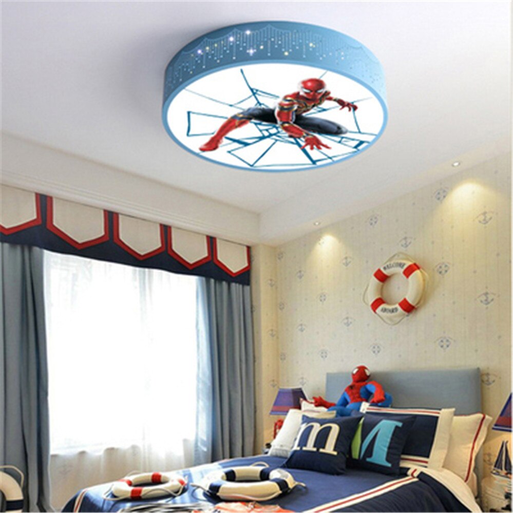 Children Spider Man Hero Led Ceiling Chandelier