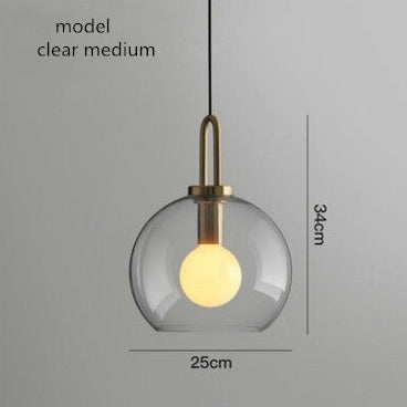 Glass Ball Modern Single Pendant Lights