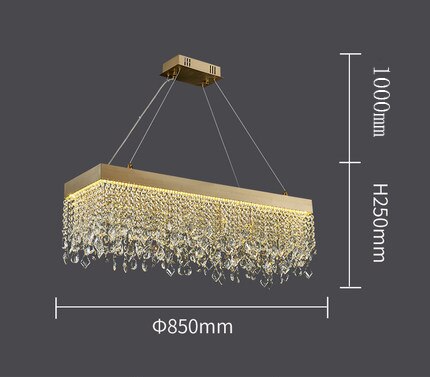 Luxury Crystal Hanging Light Round Chandelier