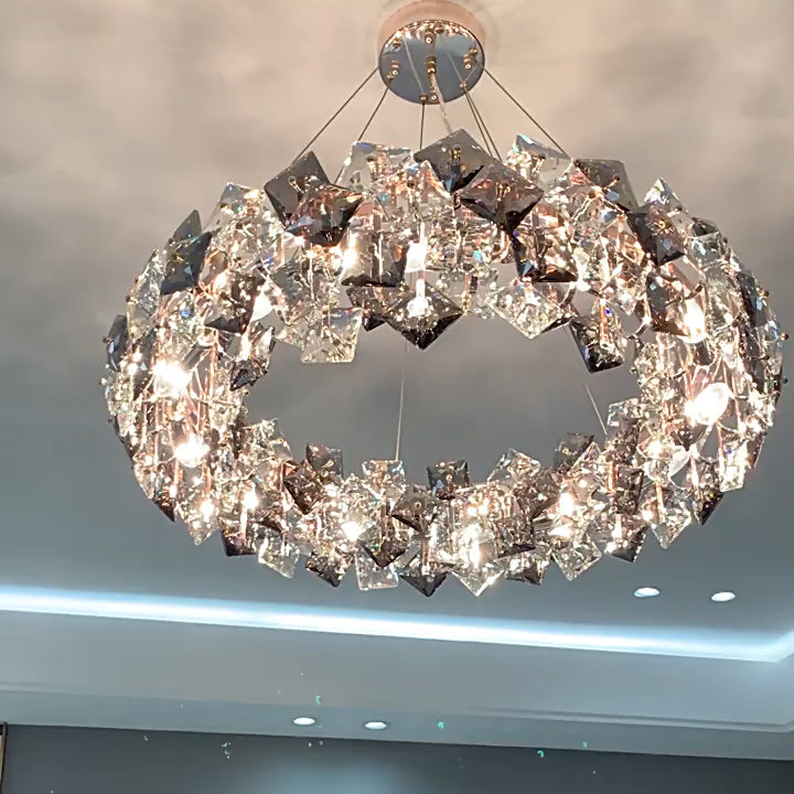 Dandelion Round Crystal Special Modern Chandelier