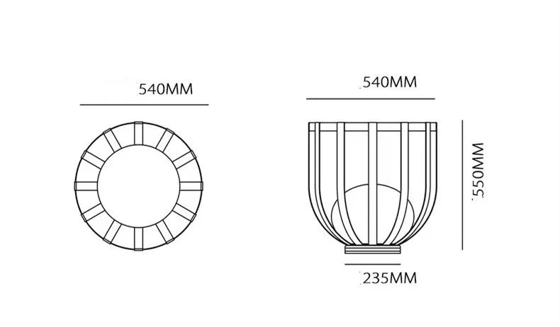 Outdoor Terrace Flower Stand Lamp