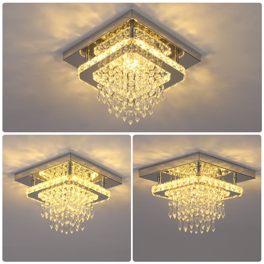 Modern Square Raindrop Ceiling Chandelier