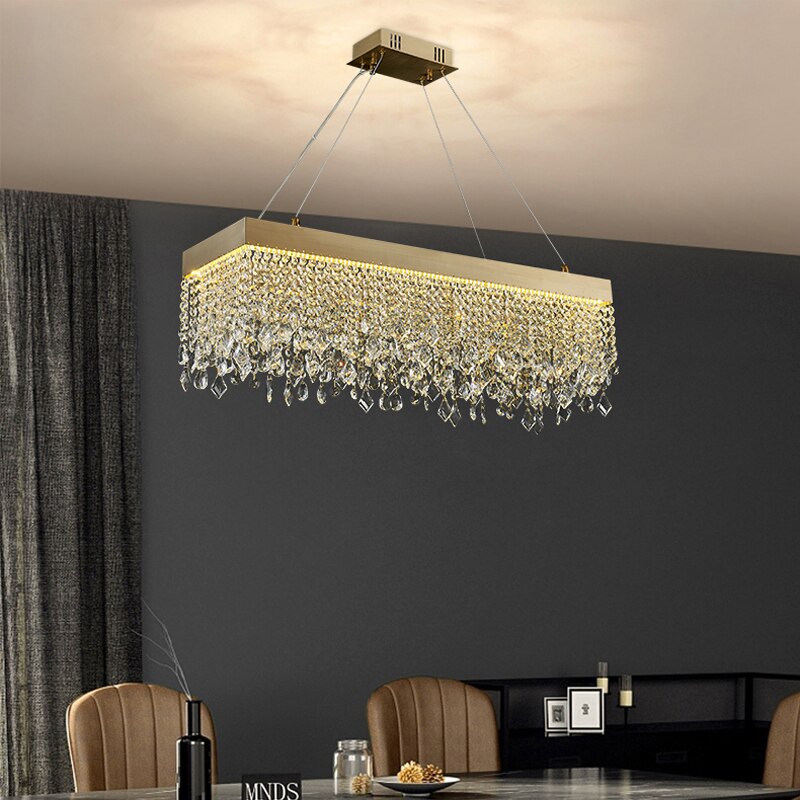 Luxury Crystal Hanging Light Round Chandelier