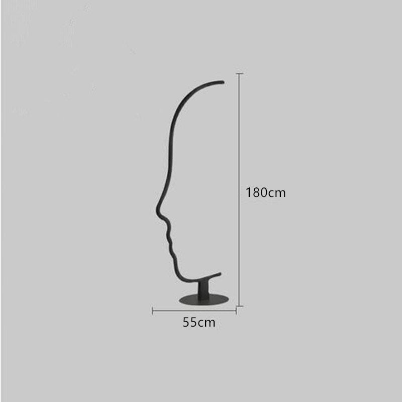 Creative Personality Face Art Vertical Floor Lamp