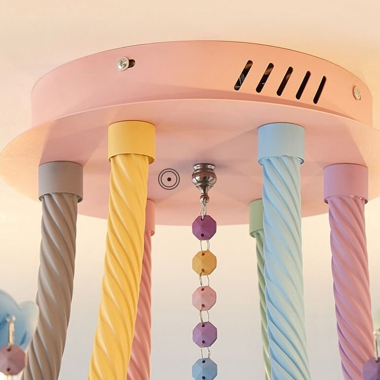 Modern Colorful Ceiling Chandelier For Kids