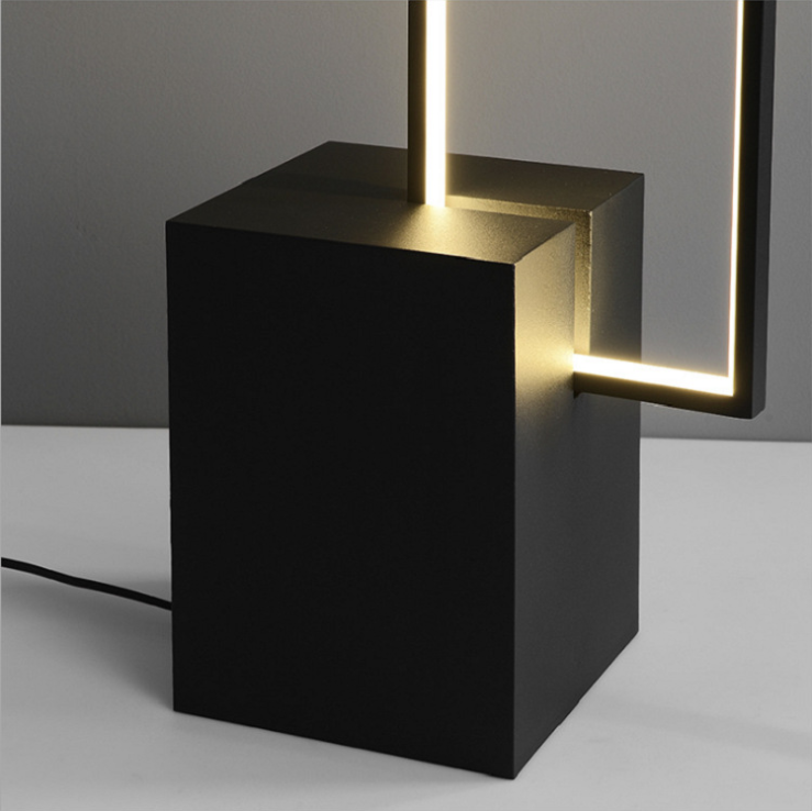 Nordic Standing Contemporary Smart Square Led Strip Floor Lamp