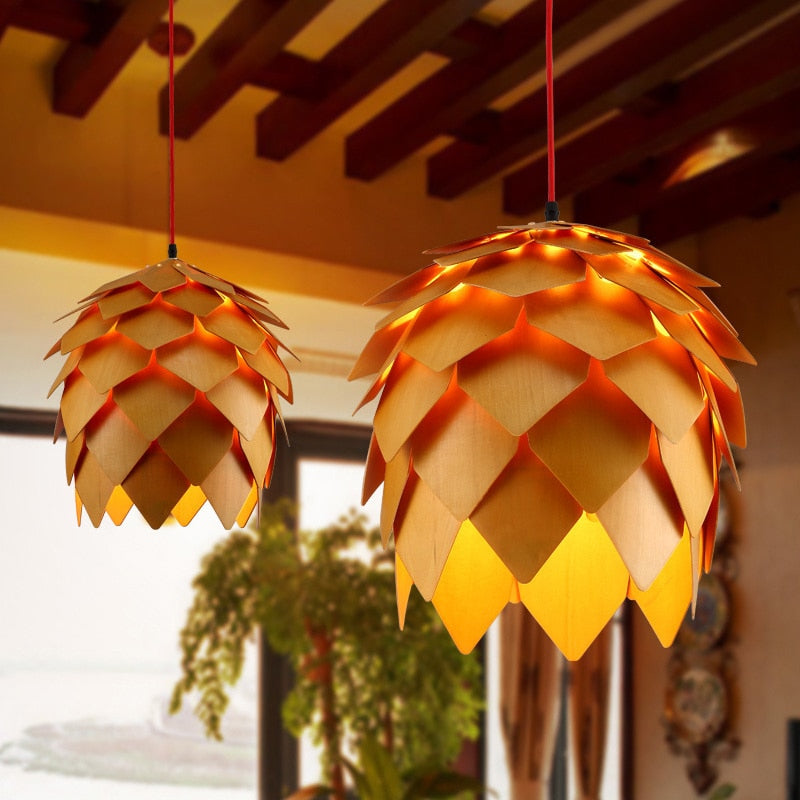 Modern DIY Wooden Pendant Lamp