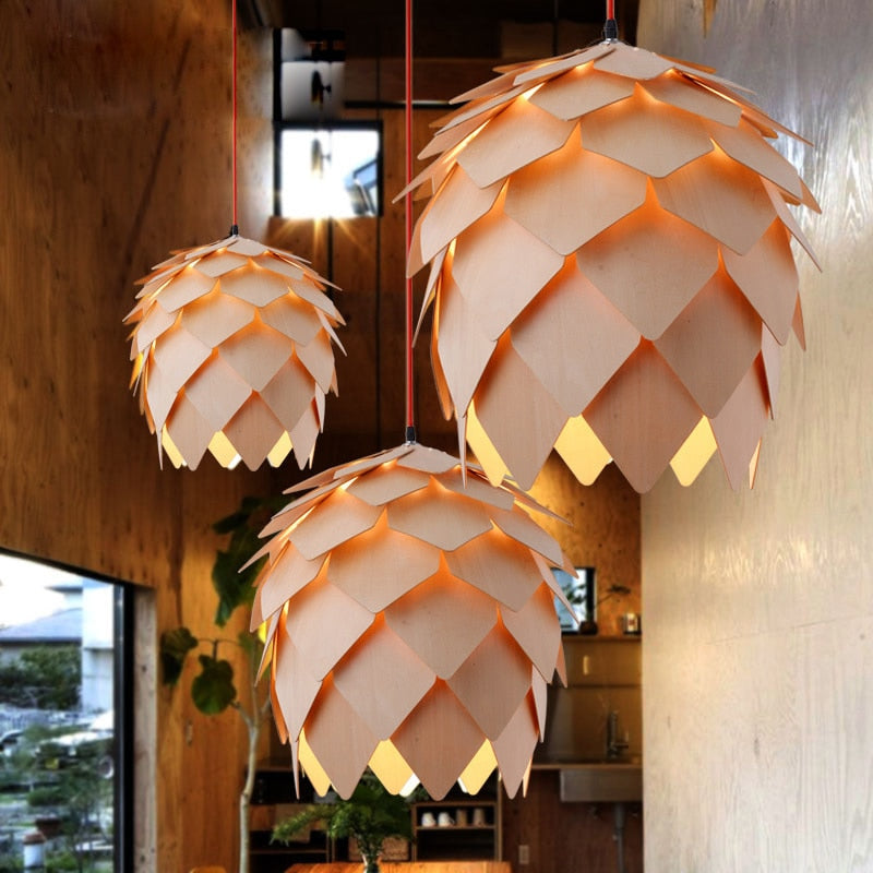 Modern DIY Wooden Pendant Lamp