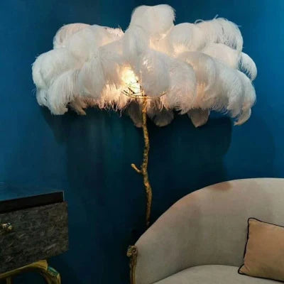 Palmito Luxury Feather Floor/Table Lamp