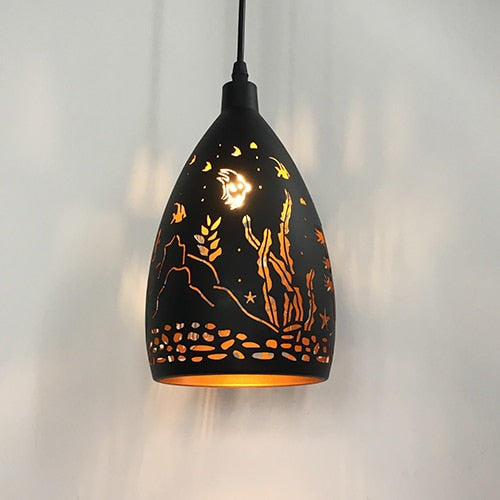 New Hollow Metal Cage Pendant Lamp