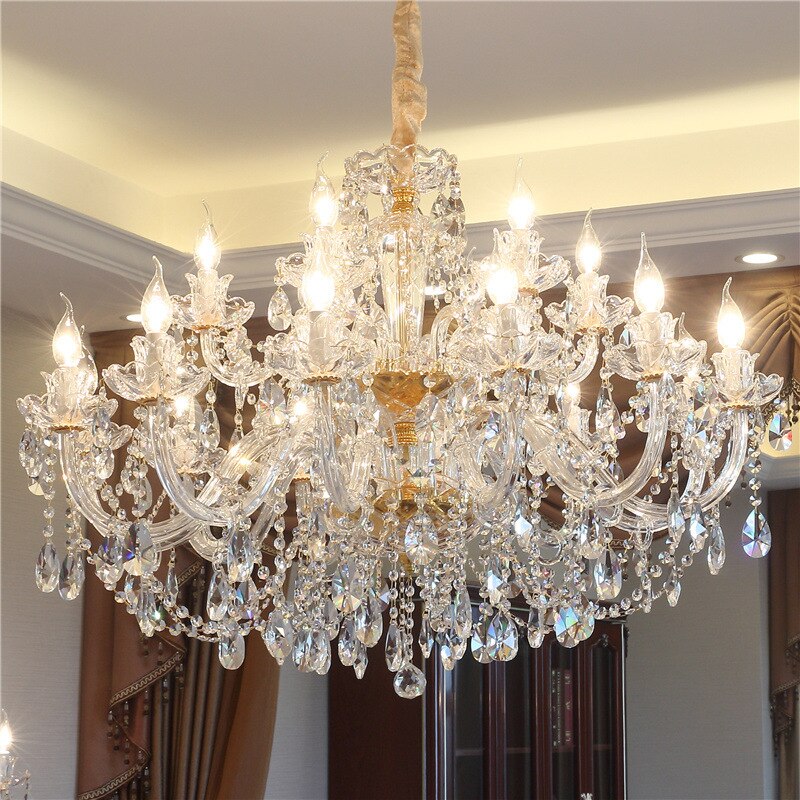 Gold Crystal Chandelier