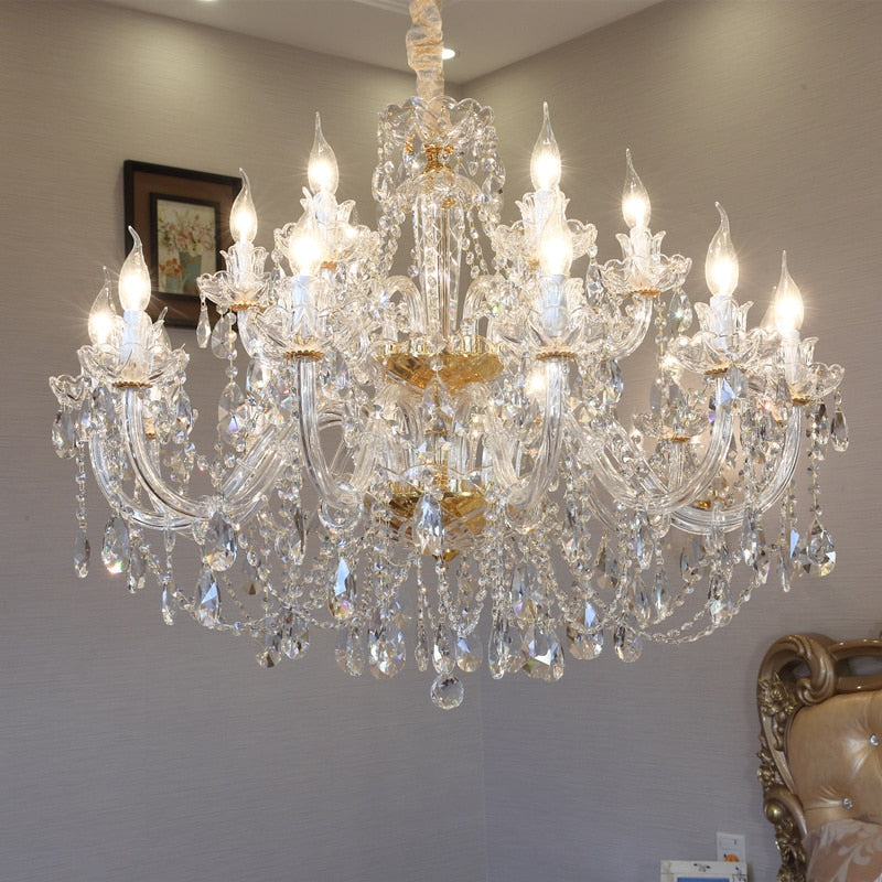 Gold Crystal Chandelier