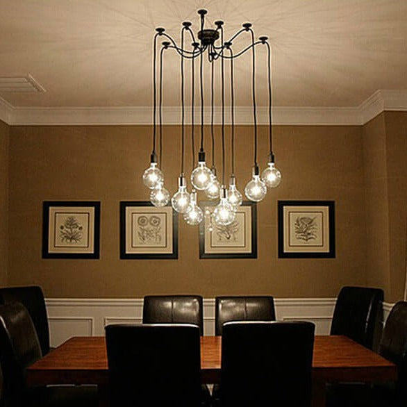 Vintage Ajustable Spider Pendant Chandelier