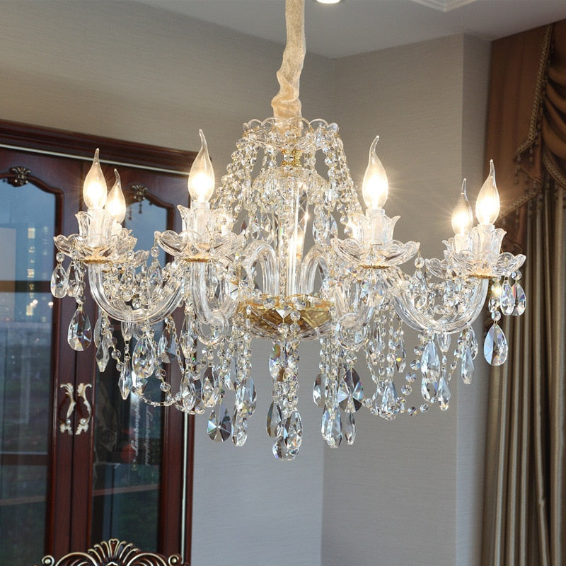 Gold Crystal Chandelier