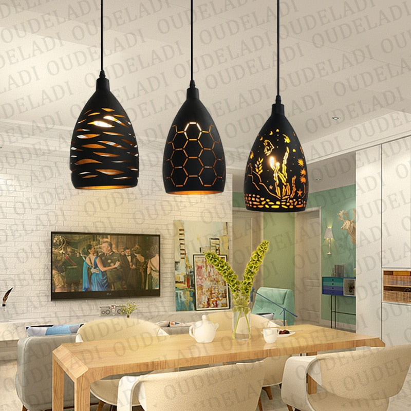 New Hollow Metal Cage Pendant Lamp