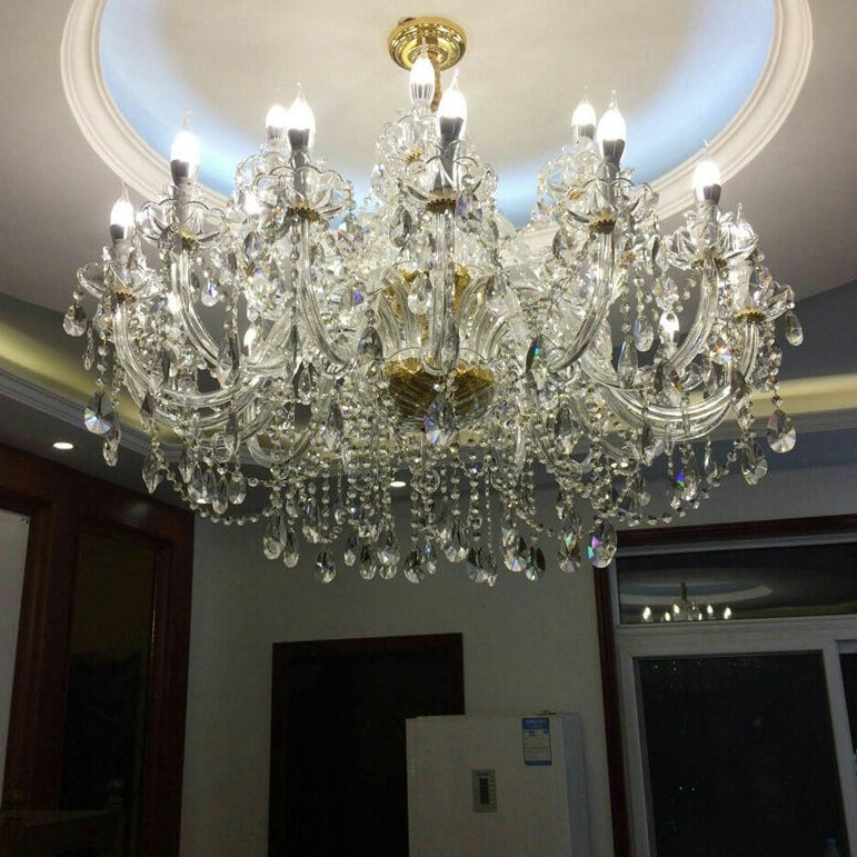 Gold Crystal Chandelier