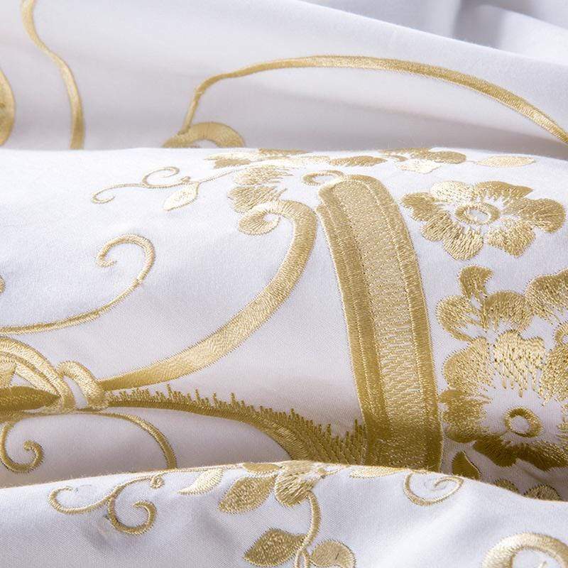 Ivy Gold Forest Duvet Cover Set (Egyptian Cotton)