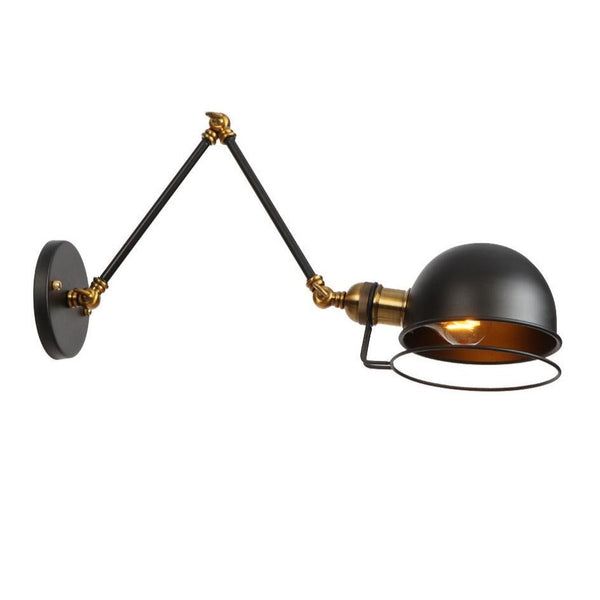 Angled Wall Lamp with Industrial Aesthetic