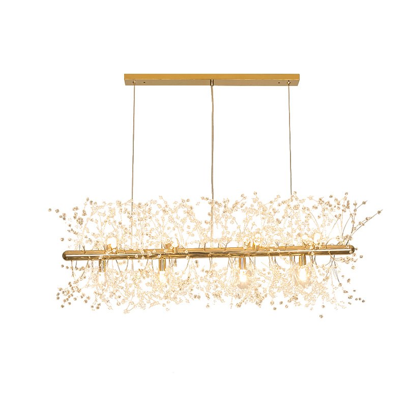 Modern Flower Branch Gold Pendant Lights Hang Lamp LED Pendant Lamp Kitchen Light Fixtures Suspension Luminaire Lighting