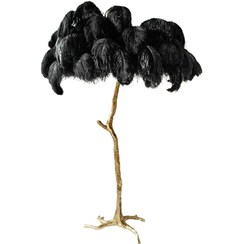 Palmito Luxury Feather Floor/Table Lamp