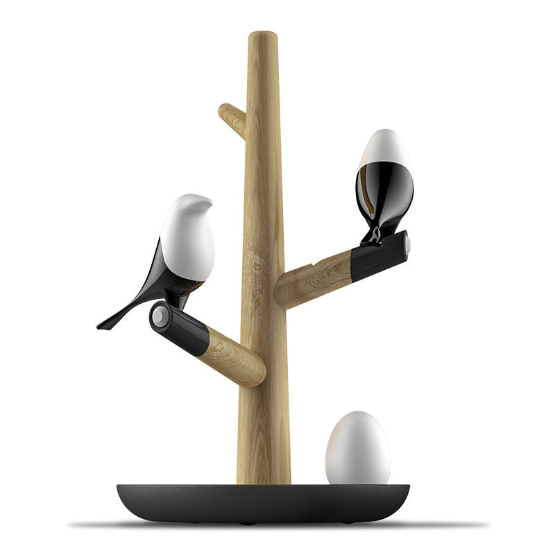 Illuminated Table Lamp with Motion Detection for Good Fortune