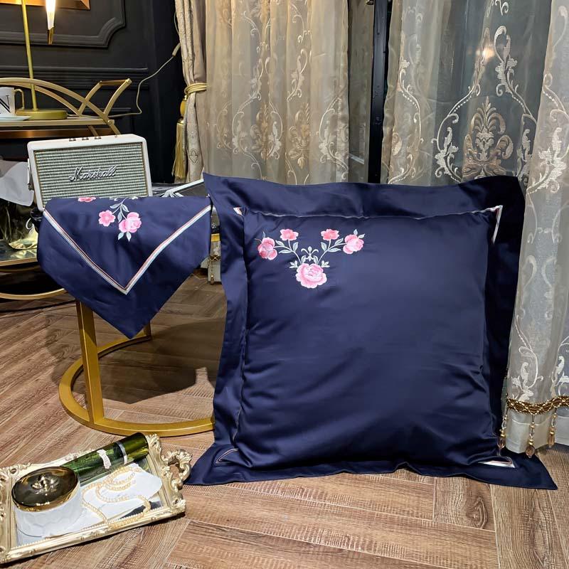 Denim Floral Egyptian Cotton Duvet Set