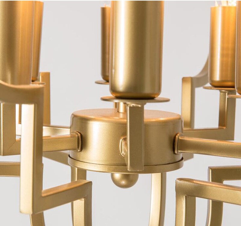 Lighting Luxury Hollow Gold Pendant Lights Led Hanging Lamp for Dining Room Kitchen Lighting Fixtures Home Lighting (Gold Width 42cm H50cm)