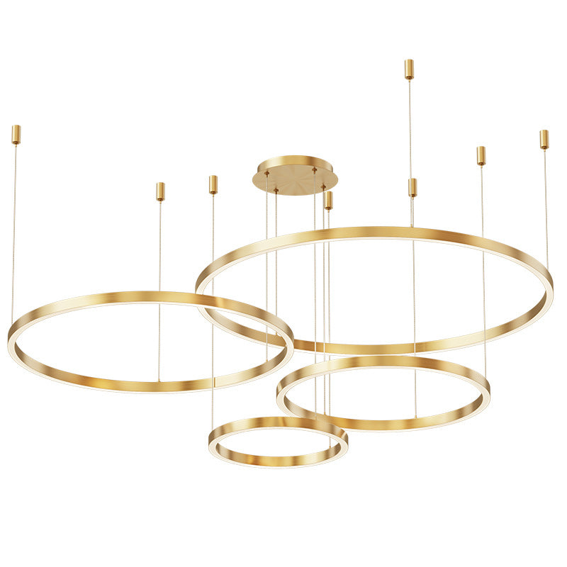 Art Deco Gold Shape Pendant Led Chandalier