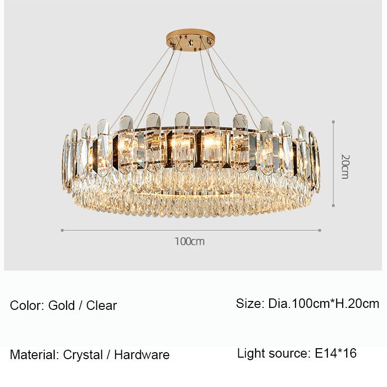 Large Crystal Chandelier