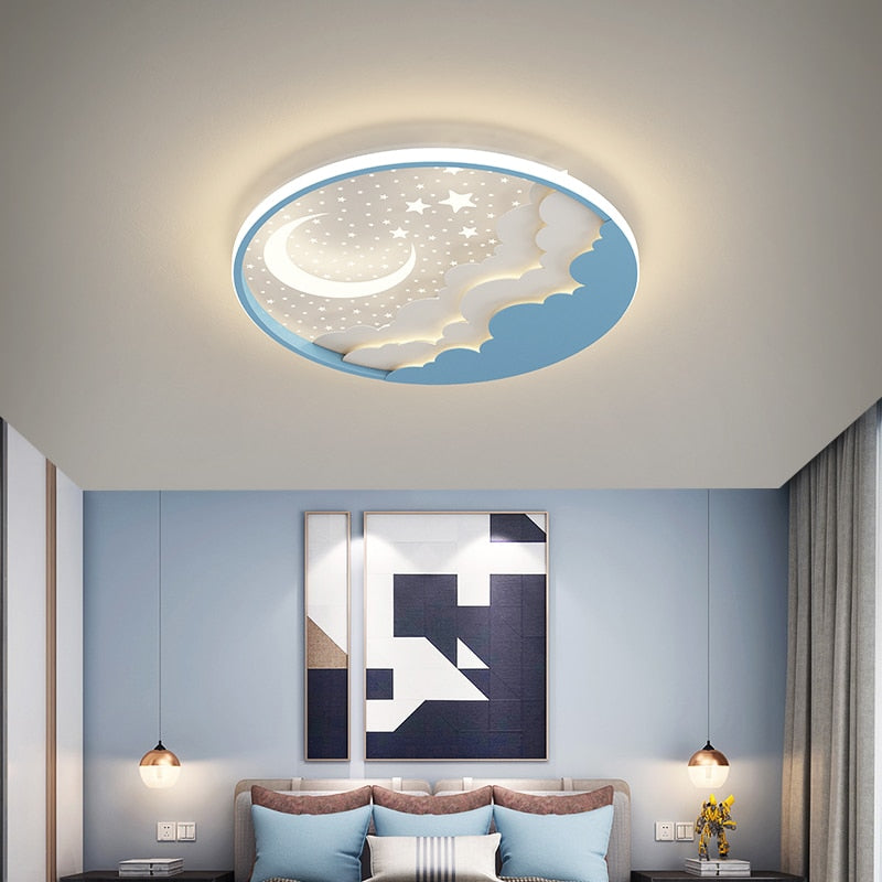 Round Modern Led Ceiling Children Chandelier