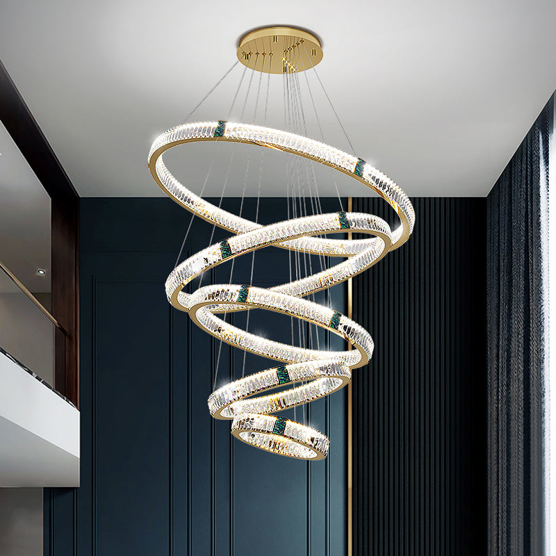 Golden Villa Ring Chandelier