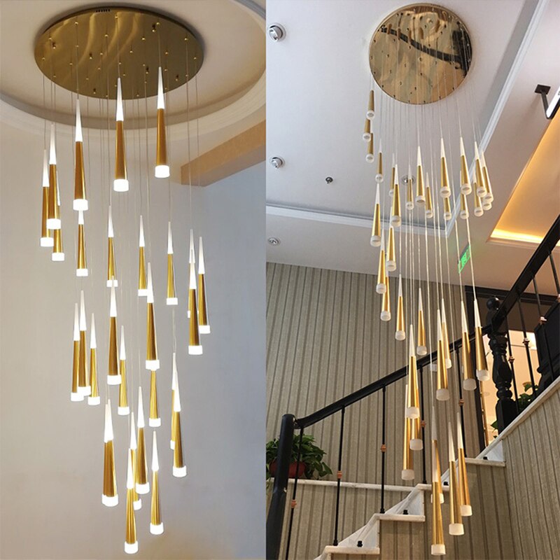 Duplex Stair Chandelier