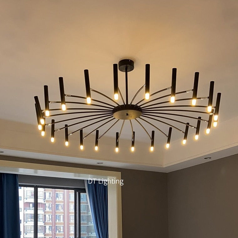 Bent and Adjustable Led Chandelier