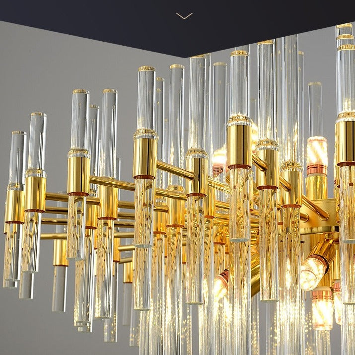 Simple Postmodern Crystal Chandelier